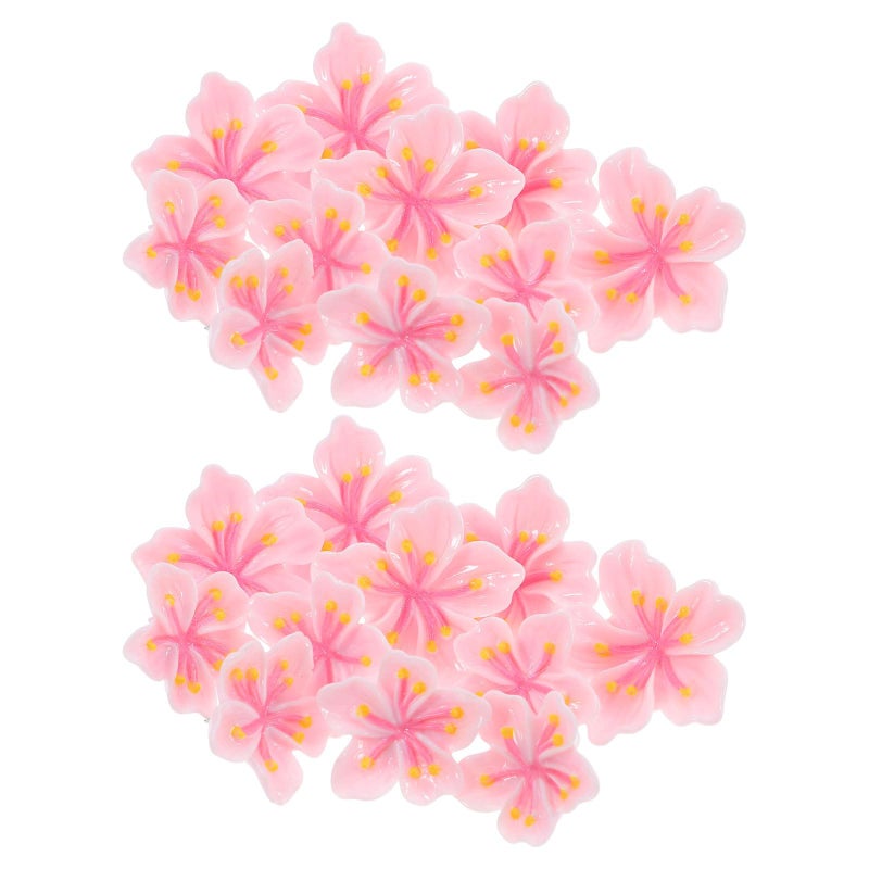 Floral Push Pins 30pcs Resin Flower Thumbtacks with Metal Nails for Bulletin Board Office Home Decor - Image 2
