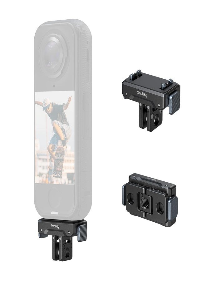 سمول ريج محول تثبيت سريع الفك من SMALLRIG لكاميرات Insta360 X5 / X4 Air / Ace Pro 2 / Ace Pro / Ace، محول بفتحة لولبية 1/4 بوصة - 20، قاعدة تثبيت ثنائية الشعب للحوامل الثلاثية، وعصي السيلفي، وملحقات التدوين المرئي - 5814 - Image 1