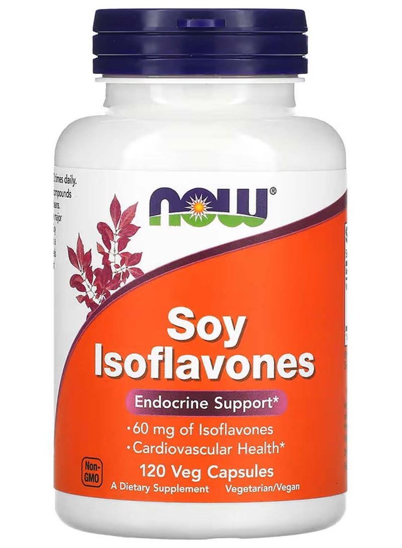 now Soy Isoflavones, 120 Veg Capsules - Image 1