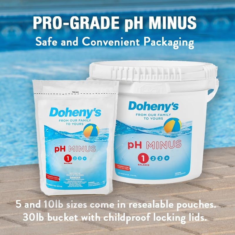 Dohenys pH Minus | pH Down for Pools | Sodium Bisulfate Dry Acid | Pool pH Reducer | Water Balancer | Fast Dissolving | Pro Strength | Works in All Pools | Proudly Made in USA |10 lb - Image 3