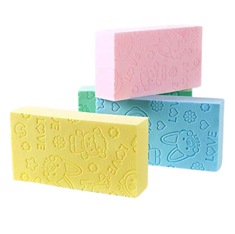 QUEBERS Ultra Soft Exfoliating Sponge | Asian Bath Sponge For Shower | Japanese Spa Cellulite Massager | Dead Skin Remover Sponge For Body | Face Scrubber for Women and Men (PACK OF 1)