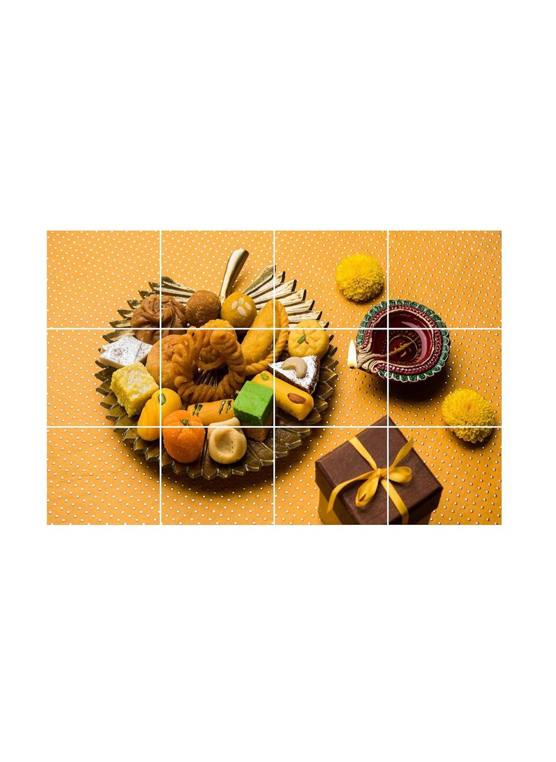 Sticker Hub Sticker Hub Sweets Plates with Giftbox Waterproof and Anti Oil Stain Kitchen Sticker 