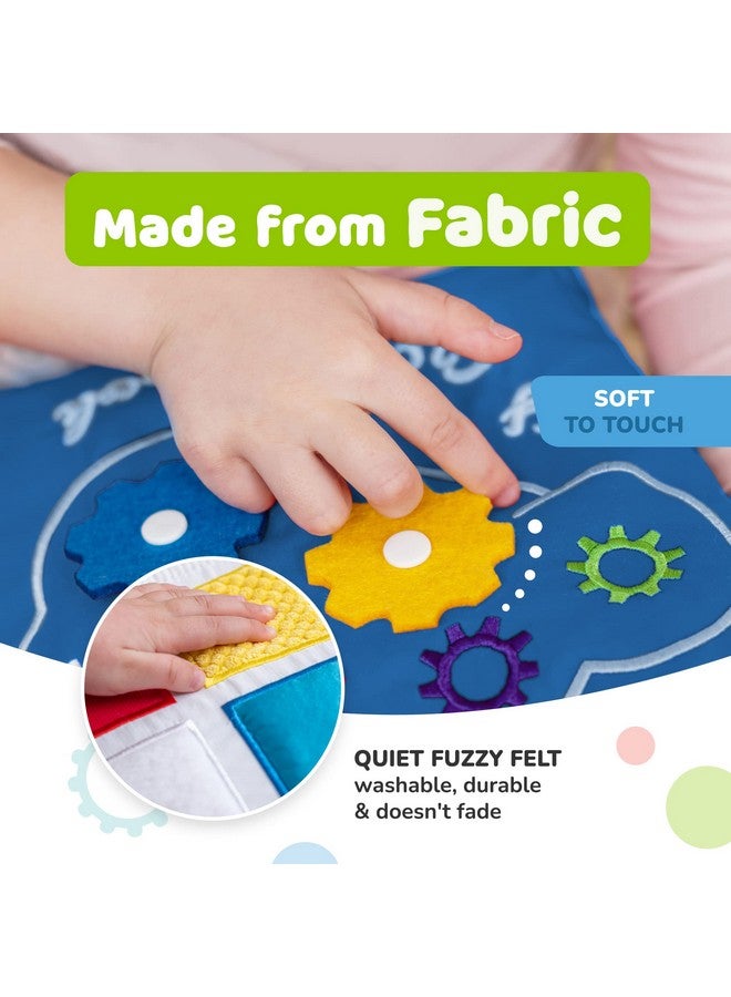 deMoca Busy Book for Toddlers 1-3 - Airplane Toys for Toddlers 1-3, My Quiet Book Montessori Toys for 1 Year Old with Kids Plane Activities, Activity Busy Board, Gift for Boys & Girls - Image 5