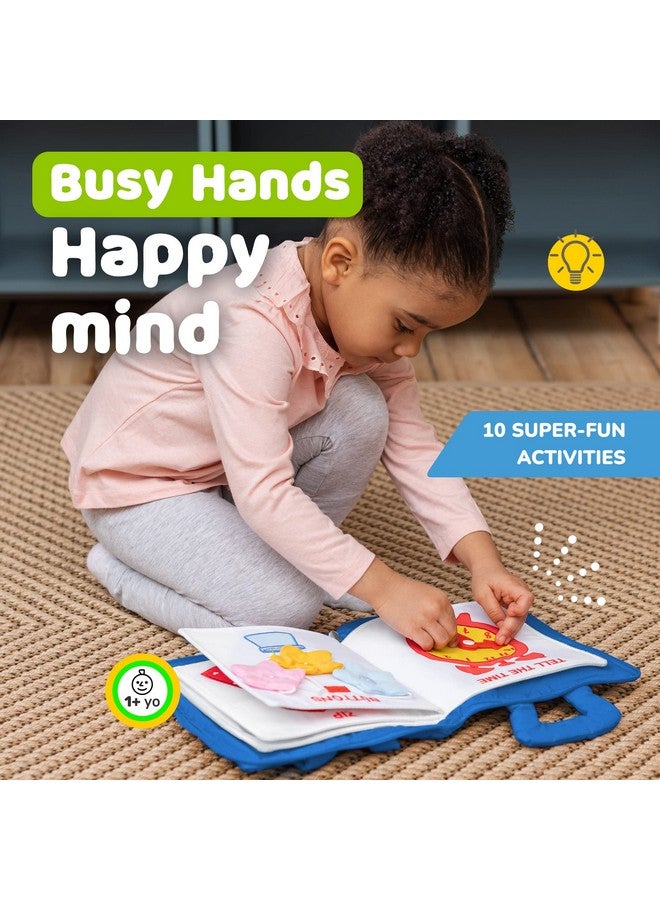 deMoca Busy Book for Toddlers 1-3 - Airplane Toys for Toddlers 1-3, My Quiet Book Montessori Toys for 1 Year Old with Kids Plane Activities, Activity Busy Board, Gift for Boys & Girls - Image 3