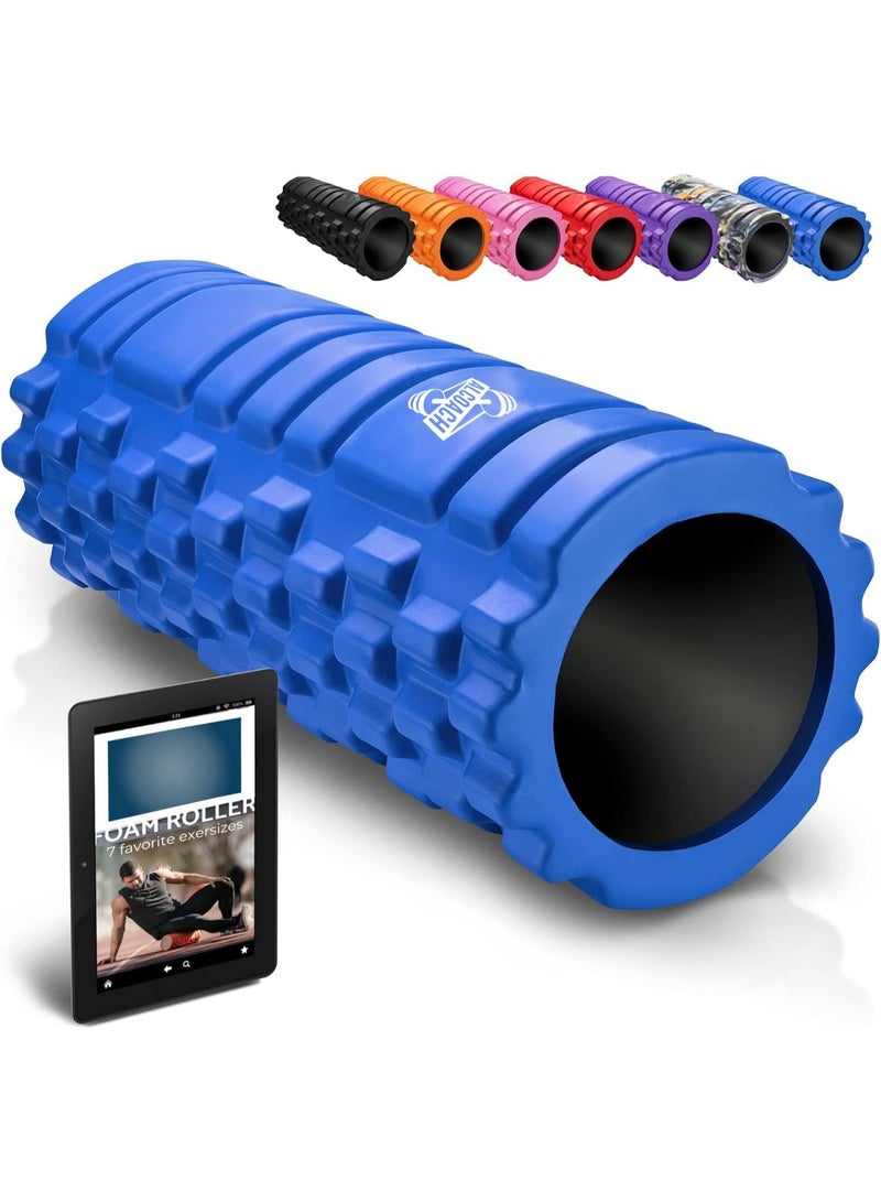 ALCOACH EVA Foam Roller for Deep Tissue Muscle Massage, High Density Foam Roller for Trigger Point Exercise  - Image 1