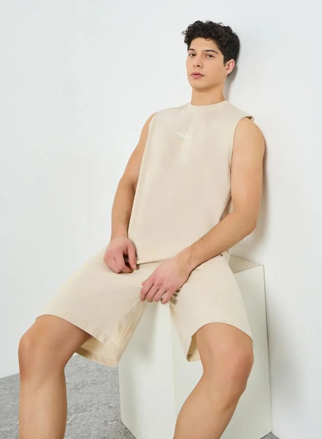 ستايلي طقم بيجاما من شورت وتيشيرت كت بقصة مريحة