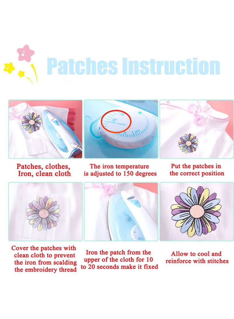 Cute Embroidered Iron on Patches Set, 6 Pcs Pet Dog Applique for Clothing, Ideal for Jeans, Hats, Bags, and Arts Crafts - Image 5