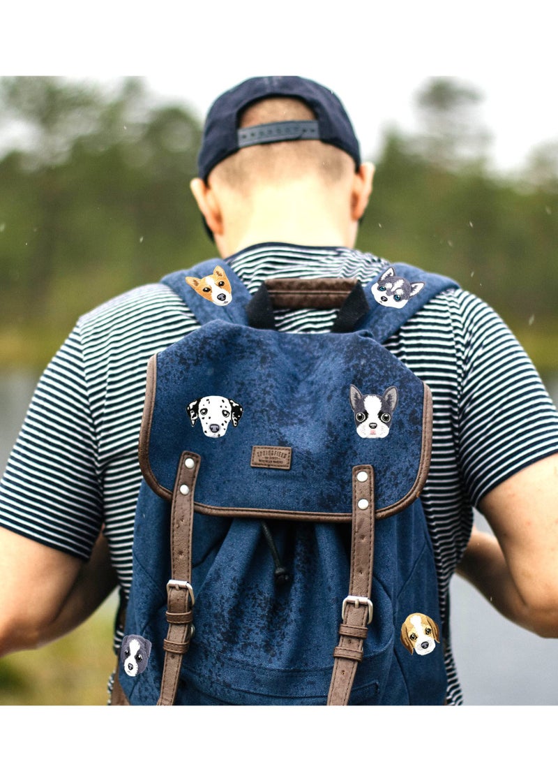 Cute Embroidered Iron on Patches Set, 6 Pcs Pet Dog Applique for Clothing, Ideal for Jeans, Hats, Bags, and Arts Crafts - Image 3