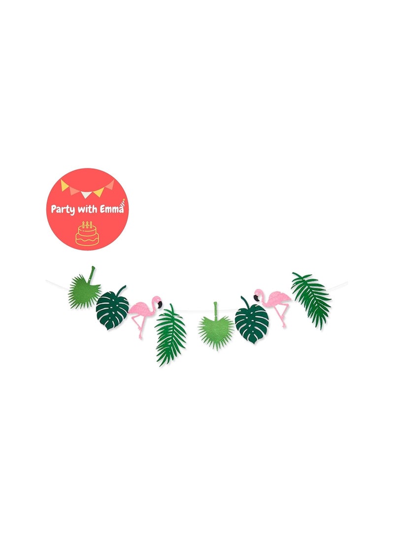بارتي ويذ إيما لافتة زينة عيد ميلاد هاواي فلامينجو أناناس هالو سمر لتزيين عيد ميلاد الصيف الاستوائي بموضوع هاواي لوا - Image 3