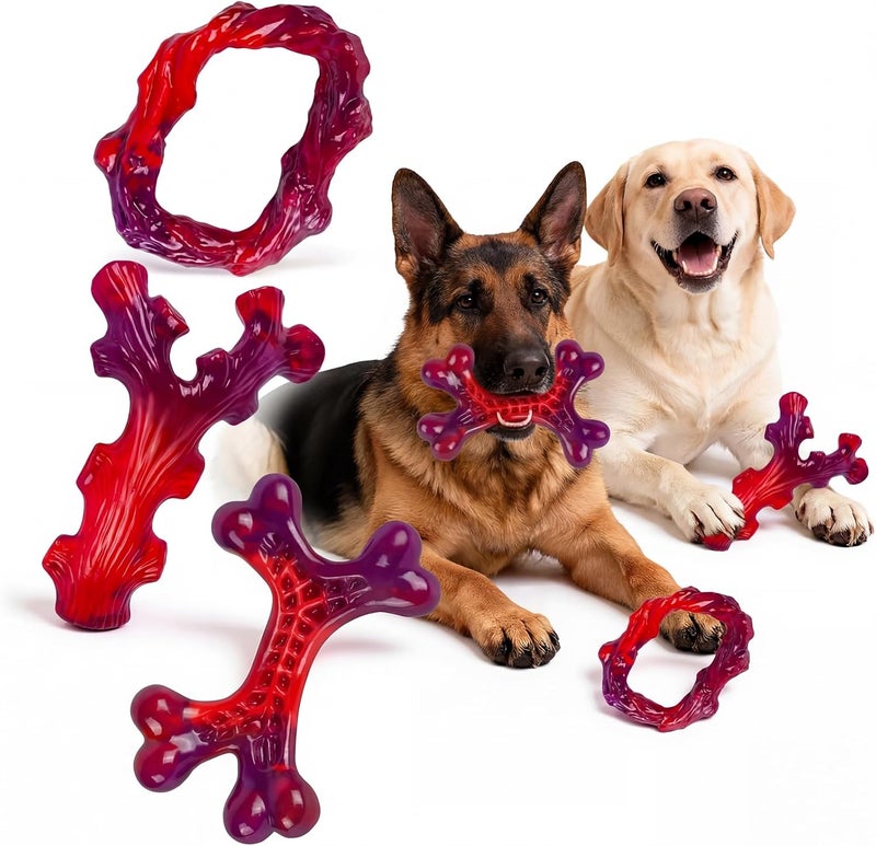 ألعاب الكلاب القوية من Frienhund للمضغ العنيف - عبوة 3 قطع، لعبة مضغ متينة للكلاب الكبيرة والمتوسطة الحجم - Image 1