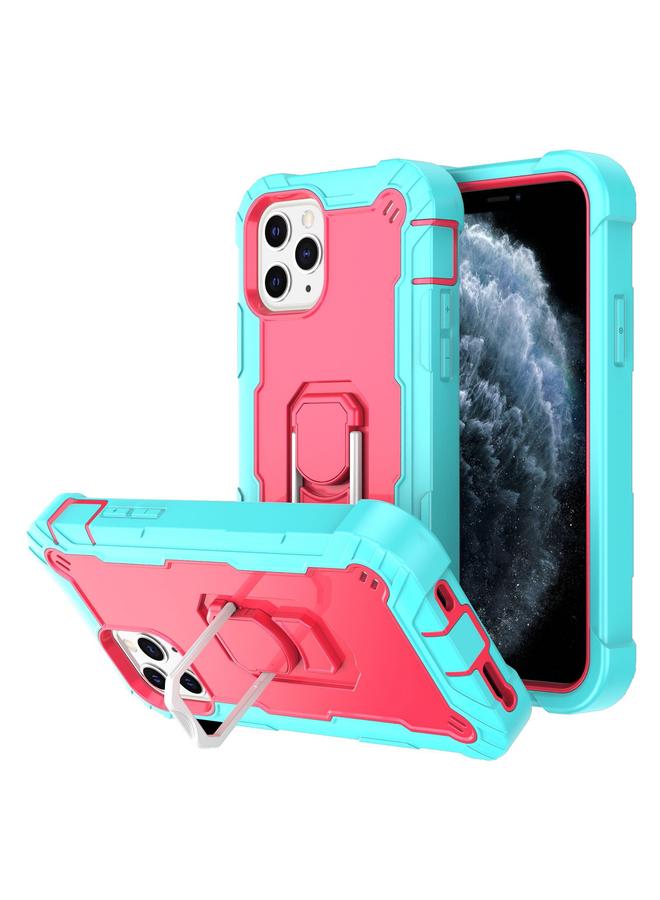 S-TOP Case For iPhone 11 Pro PC + Rubber 3-layers Shockproof Protective Case with Rotating Holder - Image 1