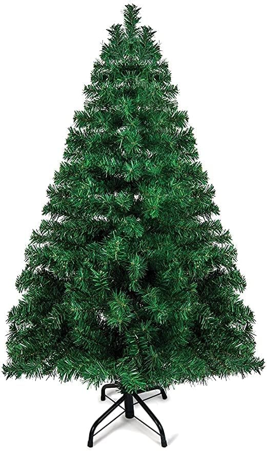 Samariya Artificial Christmas Tree Xmas Tree with Stand and 1 Bottle Light Cork Mini Copper for IndoorOutdoorHomeLiving Room Dcor ChurchOfficeCelebration Decoration Item Green Color 5 Feet - Image 1