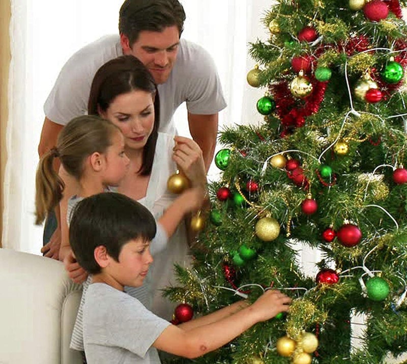 Samariya Artificial Christmas Tree Xmas Tree with Stand and 1 Bottle Light Cork Mini Copper for IndoorOutdoorHomeLiving Room Dcor ChurchOfficeCelebration Decoration Item Green Color 5 Feet - Image 2
