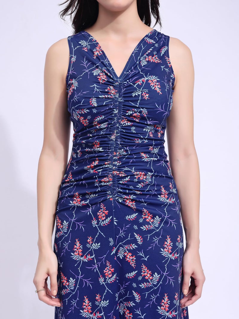 PURVAJA Women’s A-Line Midi Dress (Wini-201-M_Blue) - Image 5