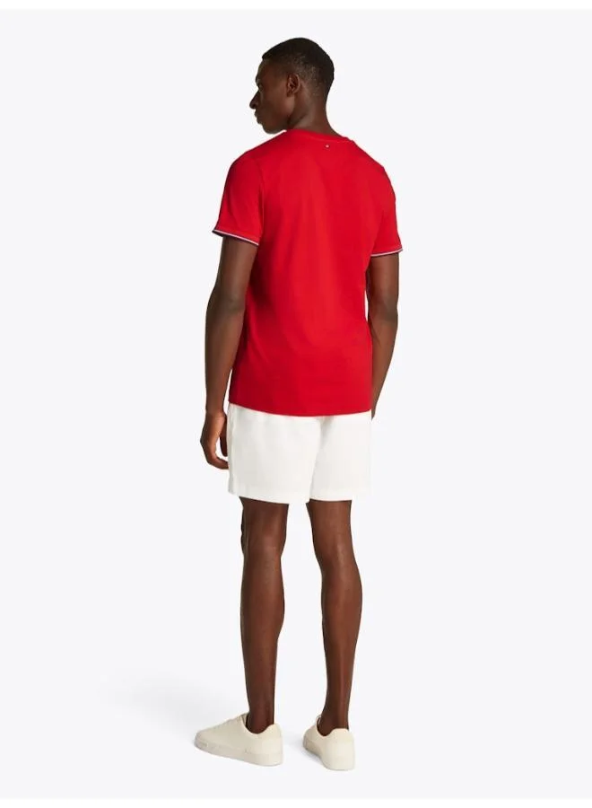 TOMMY HILFIGER Slim Jersey Tipped T-Shirt