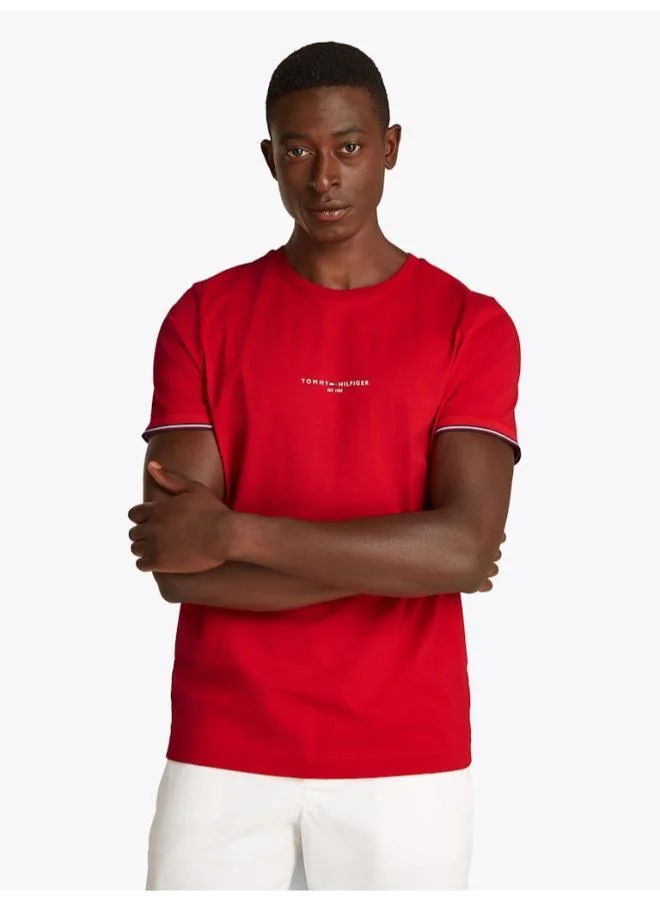 TOMMY HILFIGER Slim Jersey Tipped T-Shirt