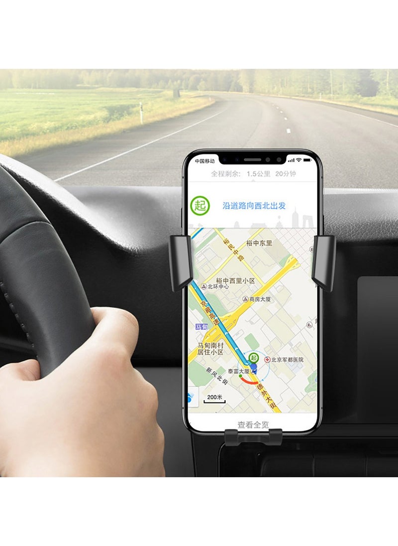 HM2A - Car Phone Wireless Charger and Holder 10 Watt for Car Air Vent ( Black ) - Image 1