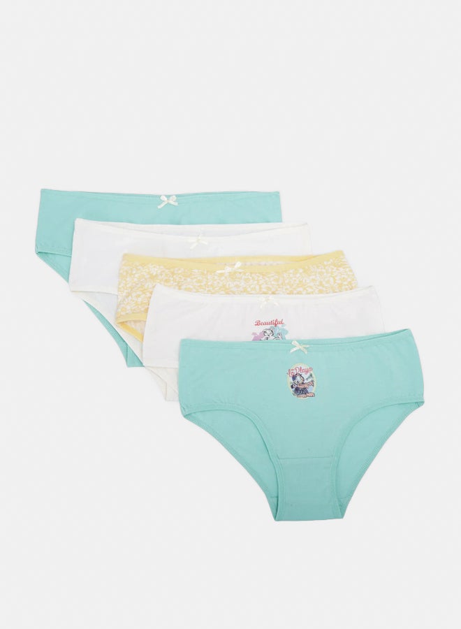 Carina Pack of 5 Colored Brief Panties - Image 1