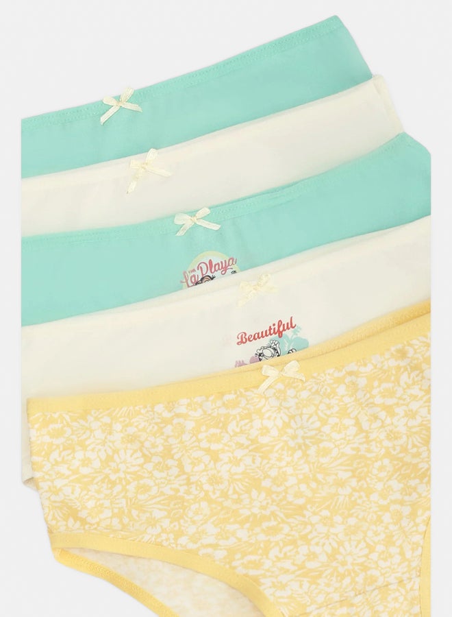 Carina Pack of 5 Colored Brief Panties - Image 2