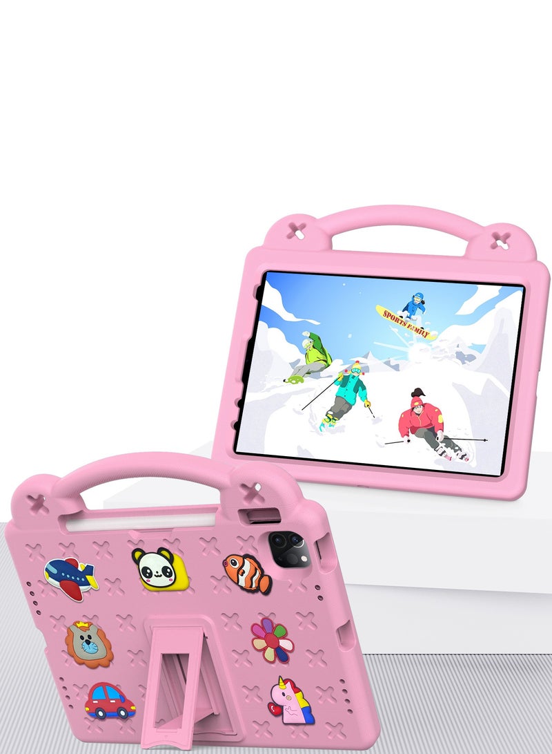 Protective Tablet Case Compatible with HUAWEI MatePad SE 2023 10.4 with Handle Bar Children Cover , Flat Protective Sleeve EVA Shockproof Tablet Case Portable Cute Cover with Kickstand - Image 5