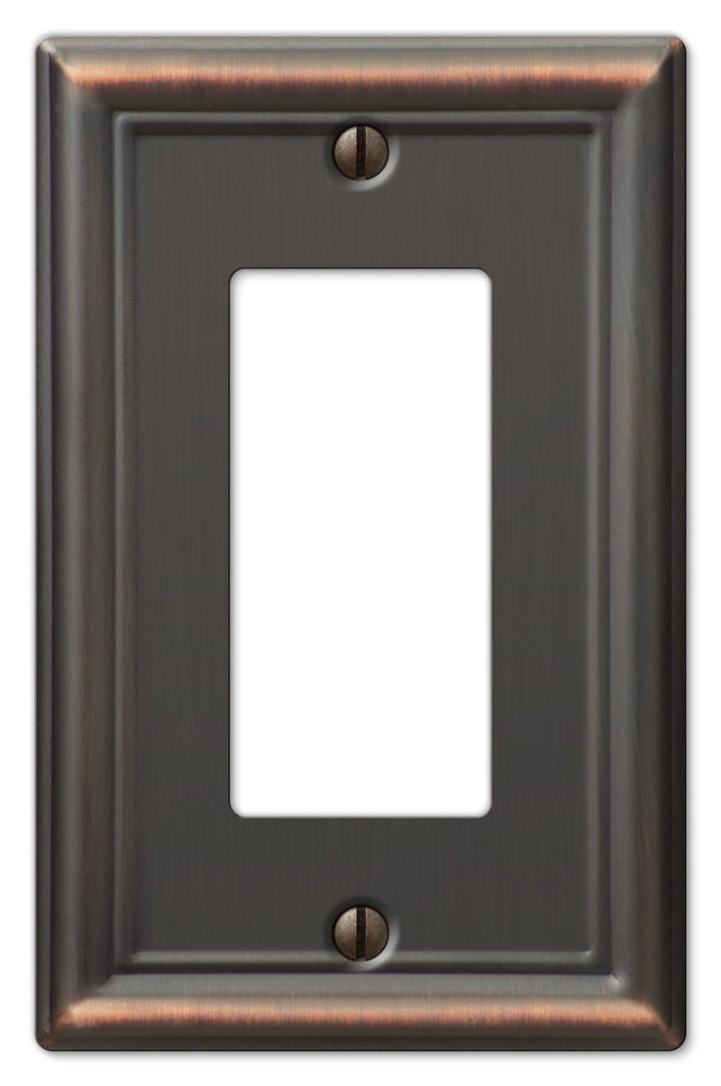Amerelle 149RDB Chelsea Wallplate, 1 Rocker, Steel, Aged Bronze, 1-Pack - Image 4