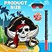 Harrycle Pirate Piata Bundle Pirate Party Game Set Include Captain Piata Bat Stick Blindfold Mask for Birthday Party Nautical Adventure Game Decor Supplies Decor 134 x 143 x 32 - Image 4