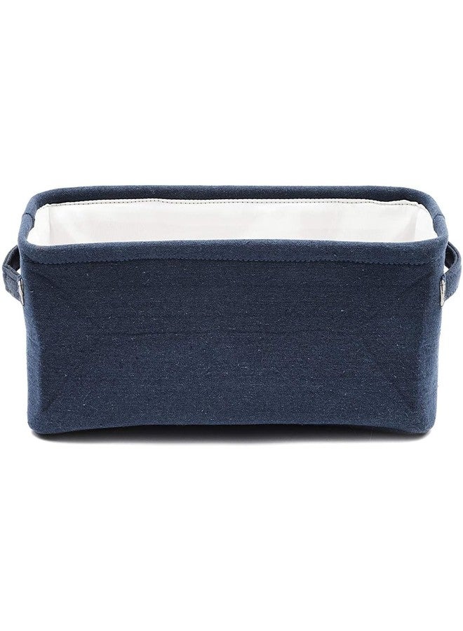 Juvale Jute Toilet Tank Basket - Space-Saving Navy Back-of-Toilet Organizer - Countertop Bathroom Organizer & Bath Tissue Holder - Navy Bathroom Basket for Decor & Organization - Blue, 16" x 6" x 5.5" - Image 3