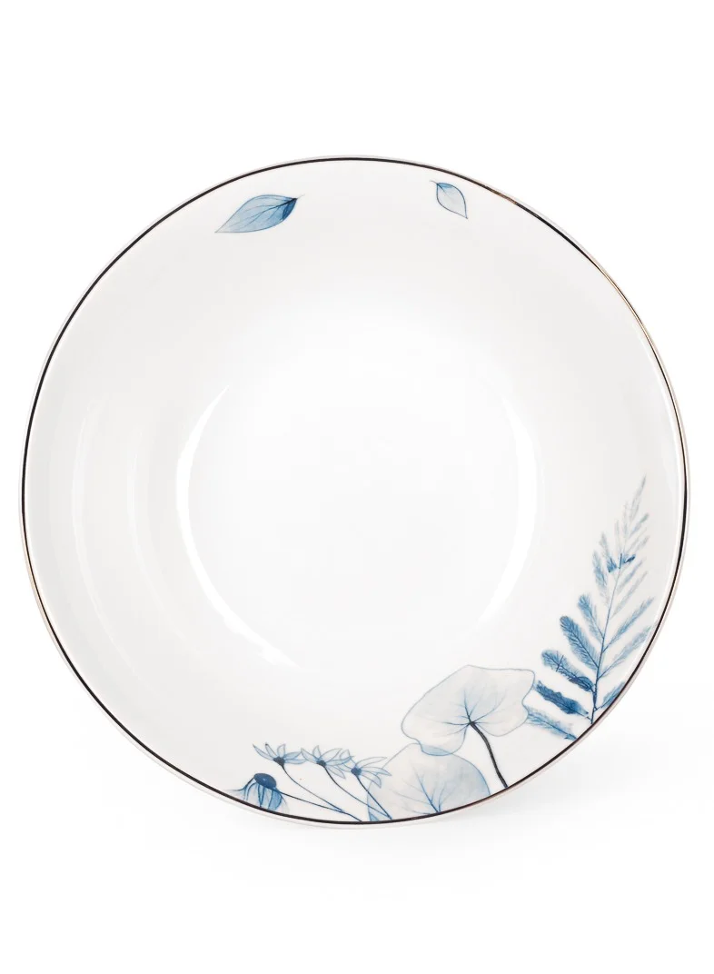 Fissman Fissman 4-Piece Salad Bowl 18cm Tableware Lyon Series, House-Warming Gift, Pasta Bowls, Elegant Porcelain Bowls for Salad, Pasta, Soup, Rice, Prep, Ideal for Home and Restaurant