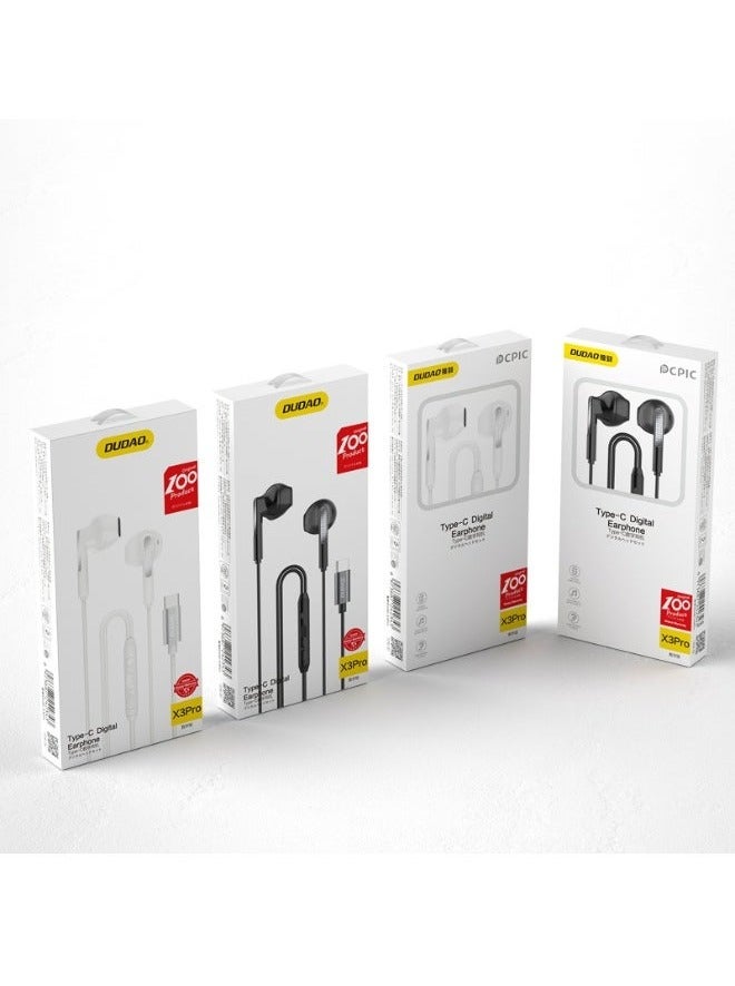 DUDAO X3PRO-W EARPHONE TYPE-C 1-2M - Image 2