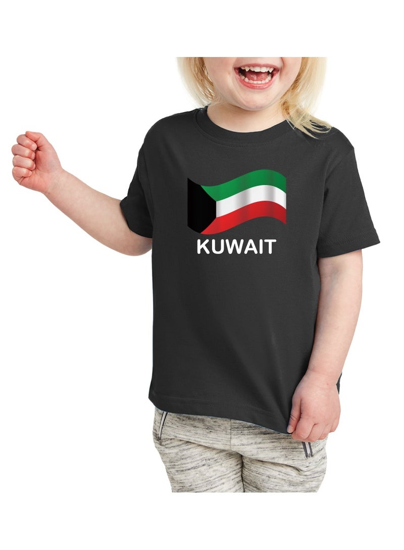 PRINTSHOP4ME Kuwait National Day Gift Set for Girls - T-Shirt - Cap - Badge and Flag Set - Celebrate Kuwait National Day with this Kids Combo Pack in Style - Image 3