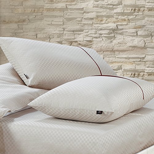 Spread Spain Cotton Oxford 400 Thread Count Geometric Pattern King Size Double Bed Zipper Duvet/Quilt Cover Soft and Comfy Duvet Cover Champagne (90" x 108" inch) - Image 4