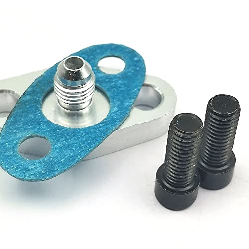 DEVMO RACING 10AN Fitting T3 T4 Turbo Oil Drain Outlet Flange Gasket Adapter Kit - Image 3