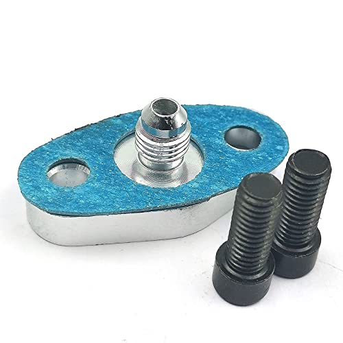 DEVMO RACING 10AN Fitting T3 T4 Turbo Oil Drain Outlet Flange Gasket Adapter Kit - Image 2