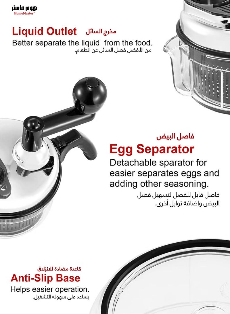 هوم ماستر قطاعة بصل وخضار هوم ماستر HM-812 - Image 5