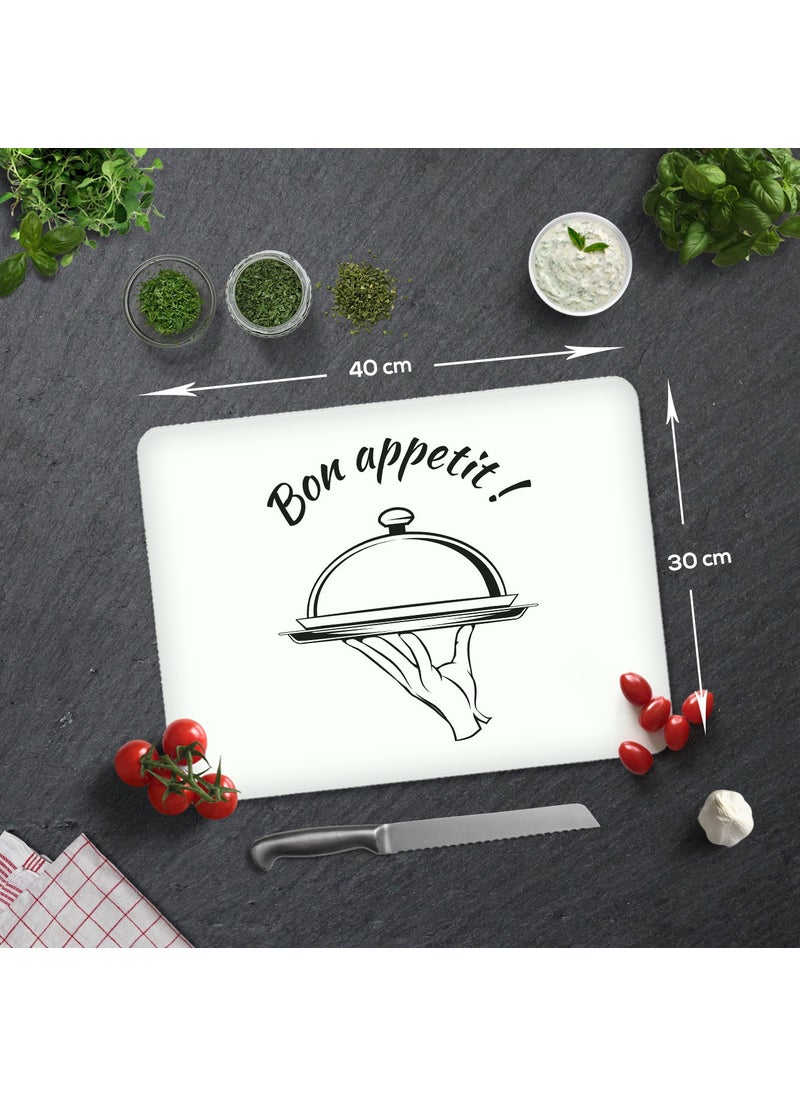 Glass Cutting Board - Glass Cutting Table | Bon Appetit - Service | 30cm x 40cm
