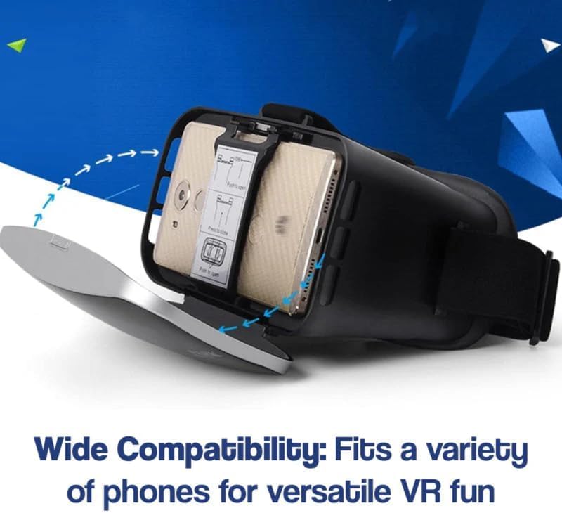 VR Smart 3D Glasses Upgraded VR Headset Smart 3D Virtual Reality HD Blue Light Eye Protection VR Glasses Compatible for Android iOS Systems Can Be Used Supporting Myopia - Image 5