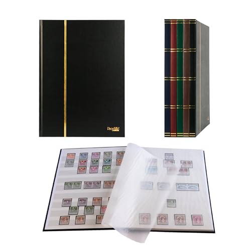 Prophila Collection Prophila Stamp Album New 16 White Sides Black Cover - Image 1