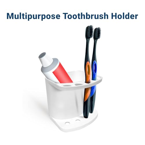 TNT THE NEXT TREND Unbreakable Plastic Bathroom Shower Corner Cabinet Sdx Combo With 2 Soap Dish Holders, 1 Multipurpose Toothbrush Holder And 1 Towel/Napkin Holder (White) - Image 3