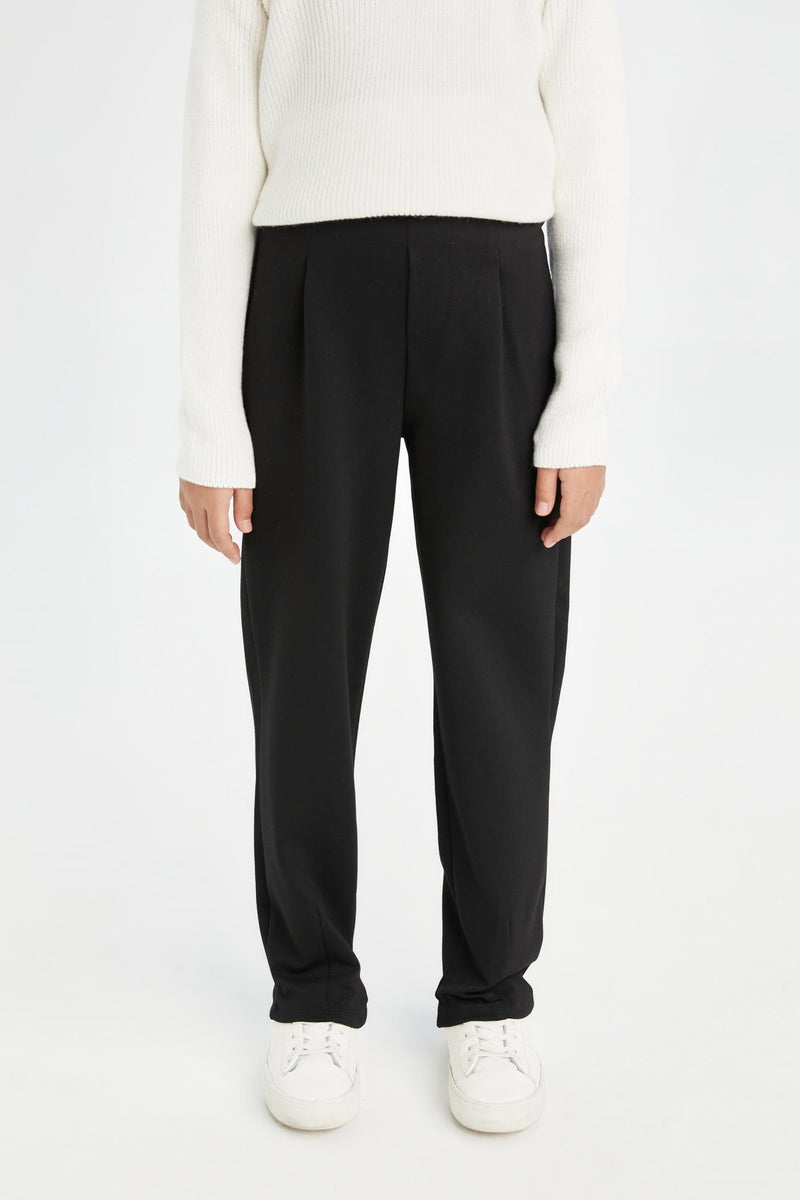 DeFacto Black Girl Girl Black Carrot Fit Elastic Waist Sweatpants Casual - Image 2