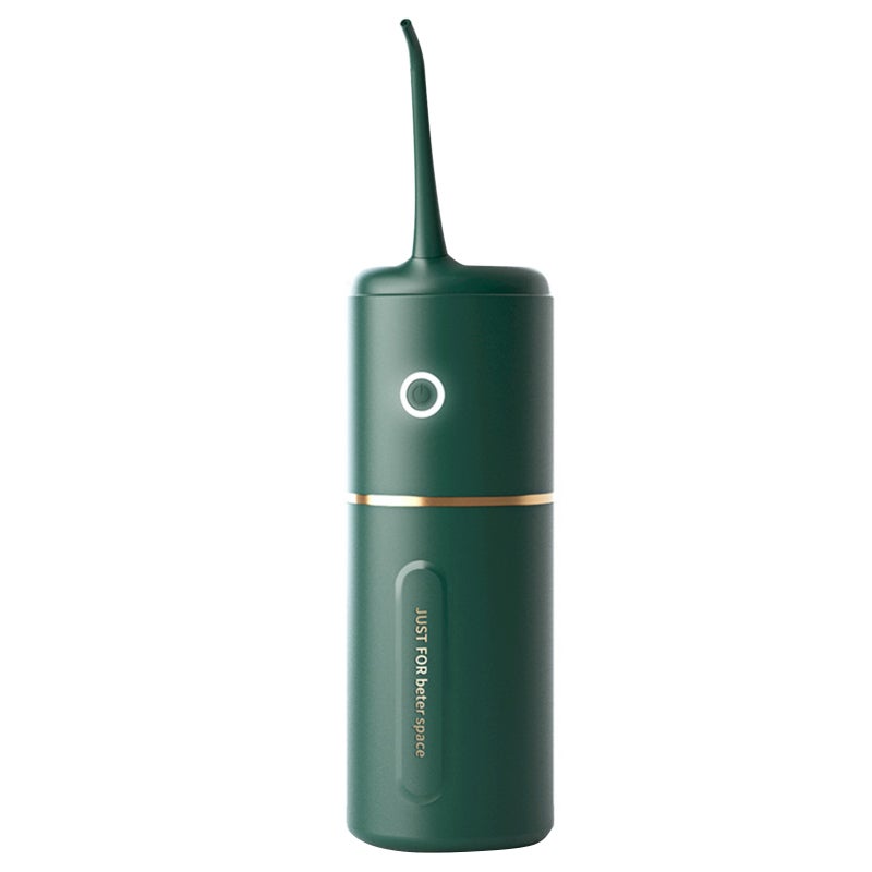 Portable Oral Irrigator for Teeth/Braces Water Flosser with 3 Modes 3 Available Jet Tips 280ml Detachable Reservoir 8mm Spout, Green - Image 1