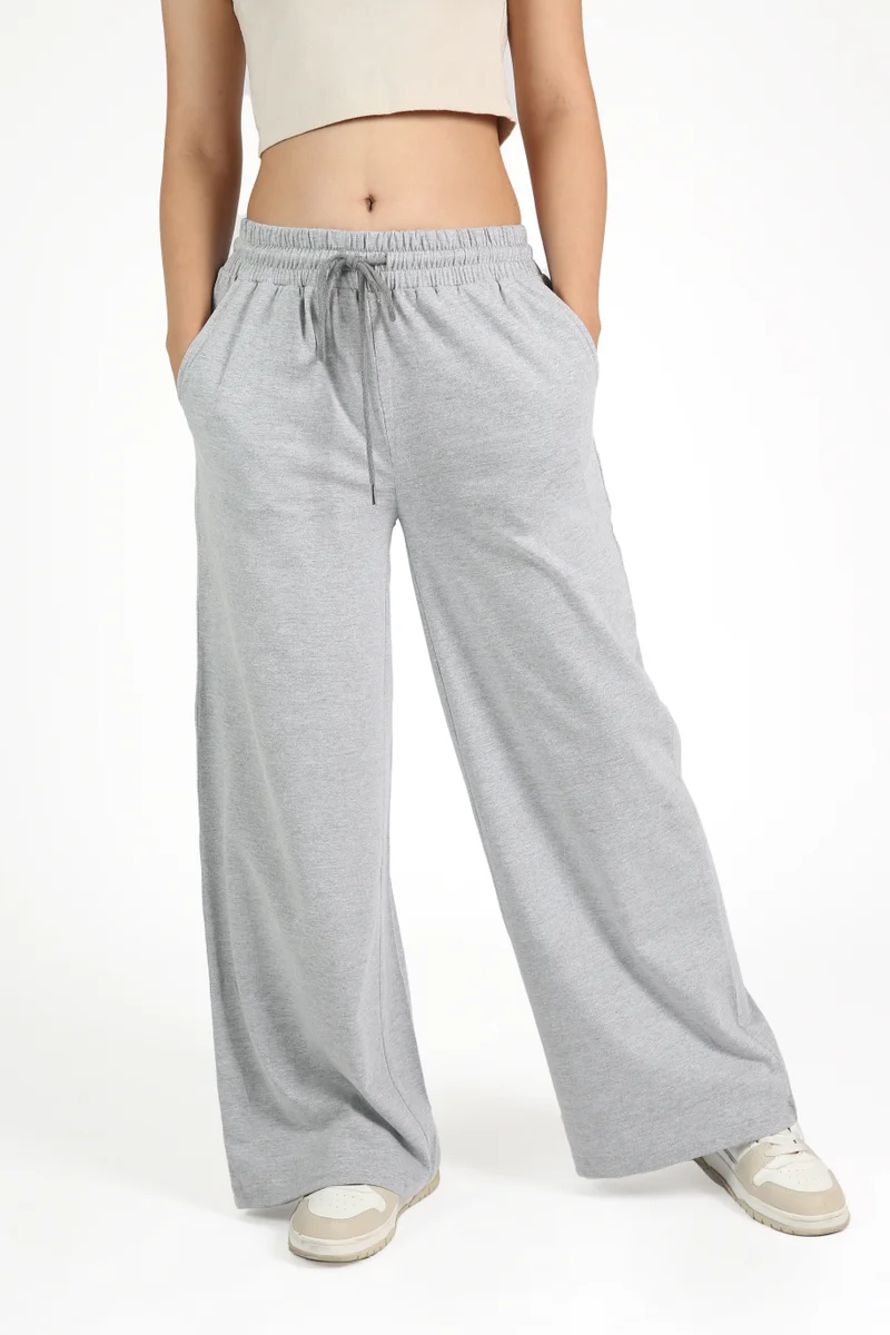 Nikias Nikias Grey Comfortable Trousers for Daily Wear