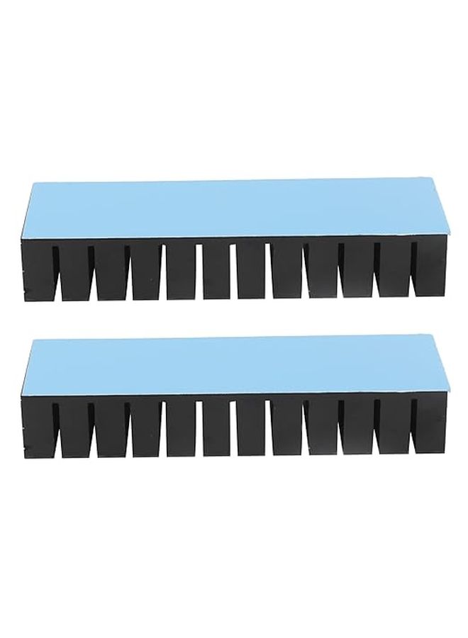 Zerodis Heat Sink Kit Durable Aluminum Heatsink with Thermal Adhesive Tape For CPU And Electronic Device Cooling With Adhesive Backing - Image 1