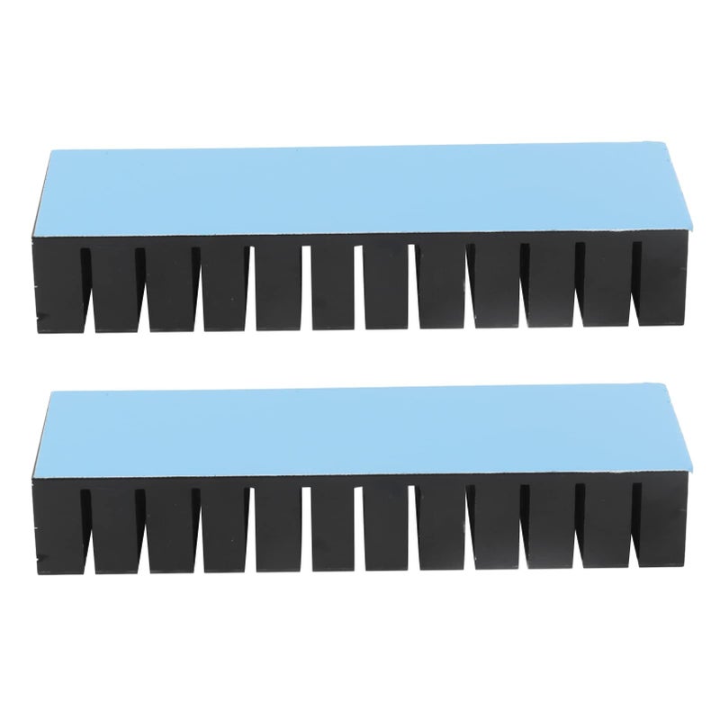 Zerodis Heat Sink Kit Durable Aluminum Heatsink with Thermal Adhesive Tape For CPU And Electronic Device Cooling With Adhesive Backing - Image 2