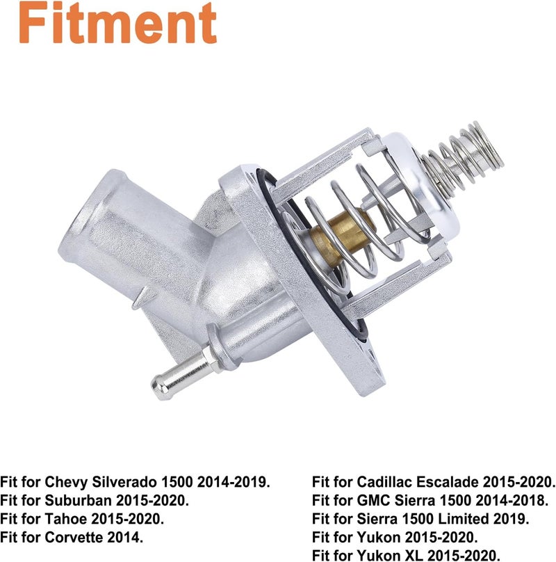 YOUYIEN Upgrade Aluminium Thermostat Housing Assembly for Chevy & GMC - Image 3