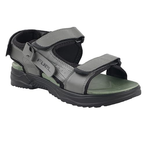 FUEL Combat Comfortable & Lightweight Casual Sports Sandals & Floaters for Mens with Anti-Skid & Flexible Sole for Outdoor (Black-7UK) - Image 1