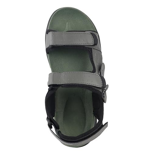 FUEL Combat Comfortable & Lightweight Casual Sports Sandals & Floaters for Mens with Anti-Skid & Flexible Sole for Outdoor (Black-7UK) - Image 4