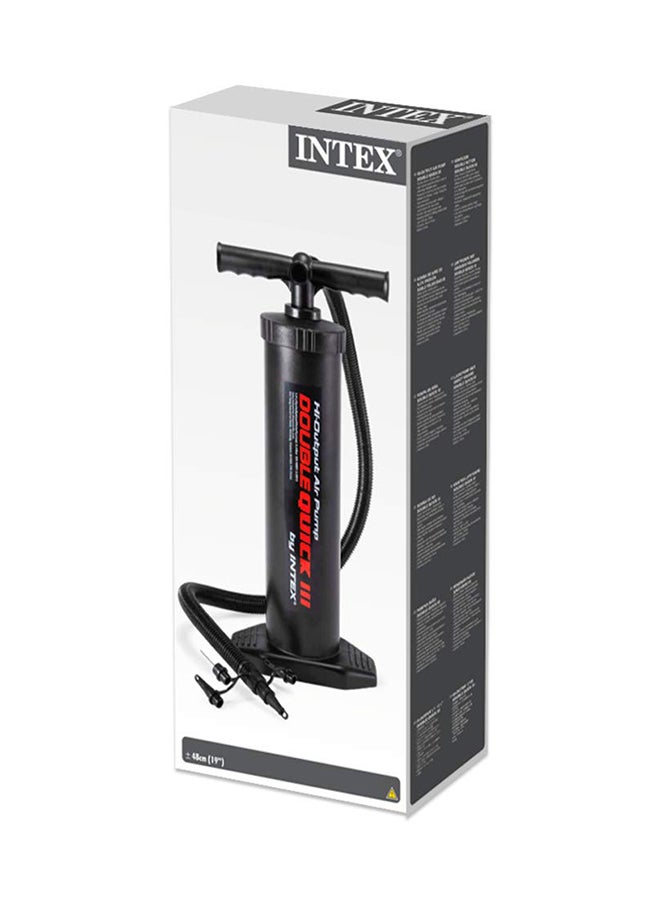 INTEX Foot Air Pump Black/Red 19inch - Image 3