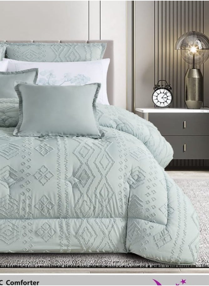 Moon Double quilt set, summer mattress, 6 pieces, medium fixed filling, size 230 x 250  - Image 2