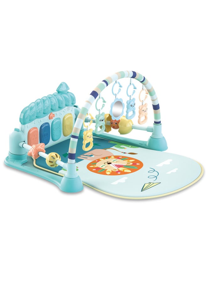 alt Baby Pedal Piano Fitness Rack 0-1 Year Old Baby Early Education Music Toy Game Pad With Guardrail Game Blanket - Image 2