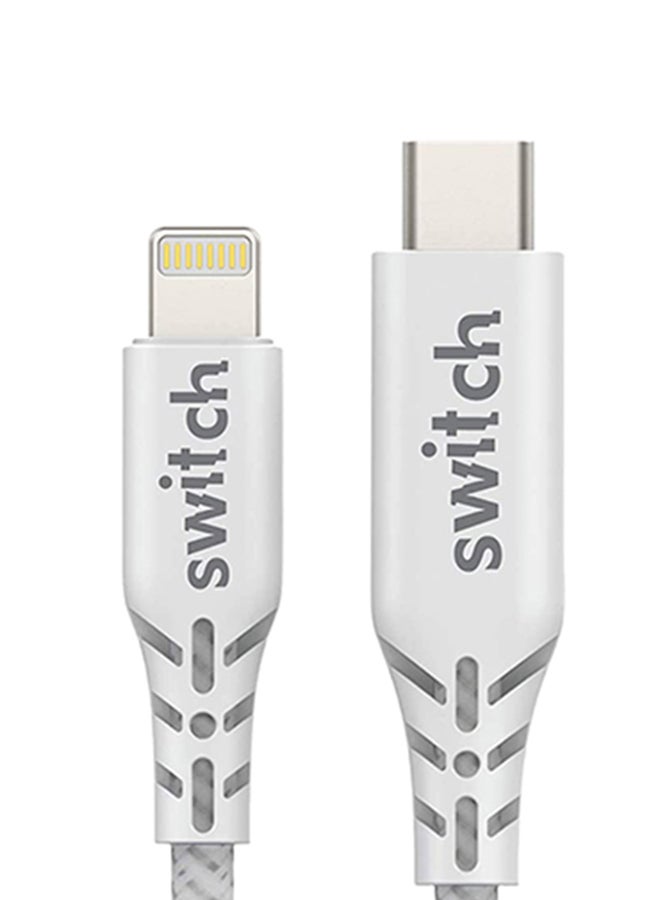 Switch Lightning Data Sync And Charging Cable White - Image 2